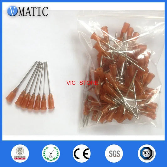 Free Shipping 15G 1.5'' Dispenser Needle Tips Luer Lock Tip End Dispensing Tips And Needles 1-1/2 Inch