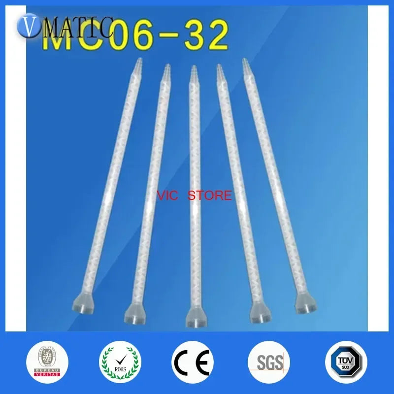 Free Shipping High Quality Resin Static Mixer MC06-32 Mixing Nozzles For Duo Pack Epoxies (White Core)