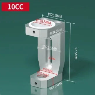 Needle Barrel Bracket for Dispensing Machine - Compatible with 10CC to 500CC Syringes with Silicone Sleeve Holder