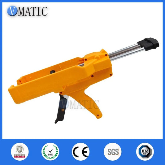 Free Shipping Plastic Manual Epoxy 2 Part Resin Caulk Mixing Dispenser Applicator 400ml 1:1 Dual Cartridge Caulking Gun