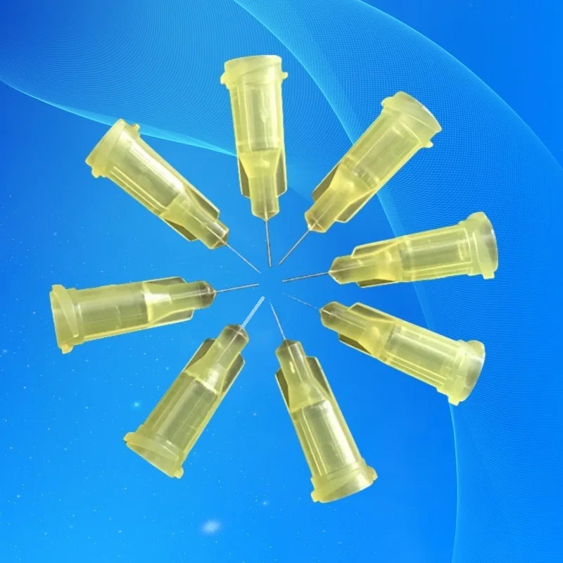 Free Shipping 100Pcs 32G 1/4" Inch Dispensing Glue Tip Needles for Glue Syringe (Non Sterilized / Non-Sterile)
