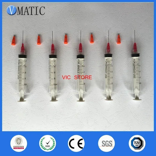 5×10ml Luer Lock Syringe Kit ▶ 25G×25mm Blunt Fill Needle（5Sets）