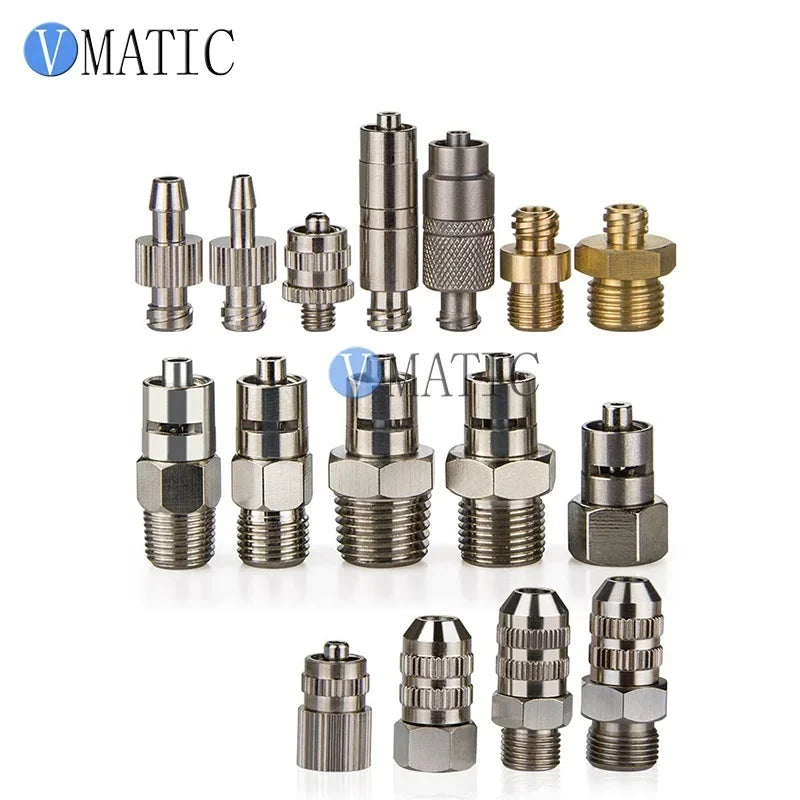 Industrial Pneumatic Adapter M12 ✅ Metal Luer Lock for VC26/VC31/VC42（10pcs Leakproof Kit + Free Ship）
