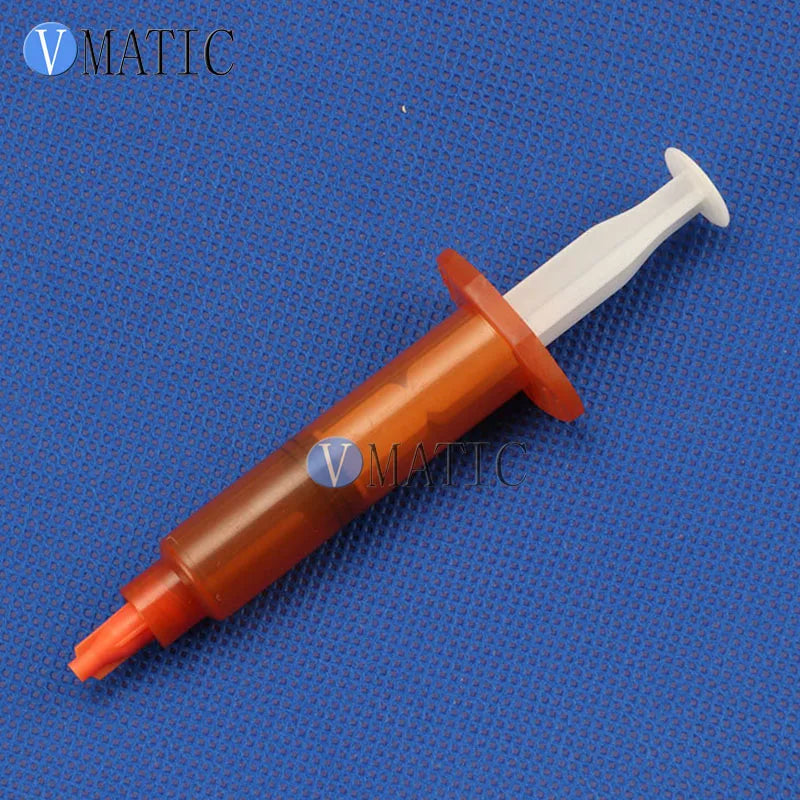 High Quality Pack Of 10 X 5cc/ml Amber UV Block Fluid Dispenser Manual Syringe With Plunger Stopper & Piston