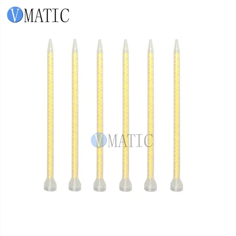 Free Shipping Customized Quality 5Pcs Golden Color Resin Static Mixer MS06-32 Mixing Nozzles Free Shipping With Factory Price