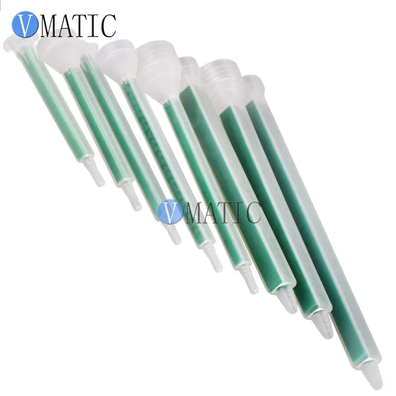 Free Shipping Resin Static Mixer Green Color Square Shape Mixing Nozzles Pipe For Pneumatic Valve