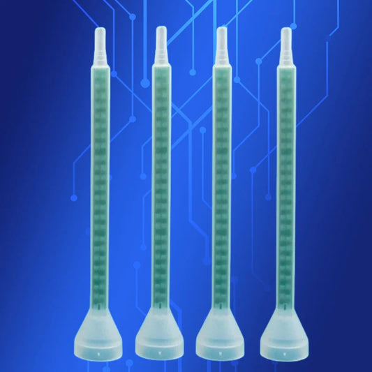 ‌Industrial Static Mixer Nozzles FMC06-24 | 5PCS Eng-Resin Round Tip for Epoxy/Silicone Anti-Clog Design Free Shipping‌