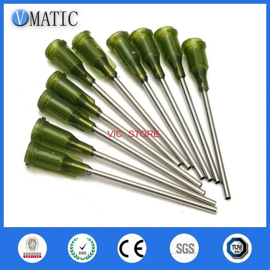 High Quality Non Sterilized 10Pcs 14G 10cm Length Dispensing Needle Tips 14G 100mm Tube Length Plastic Syringes Needle