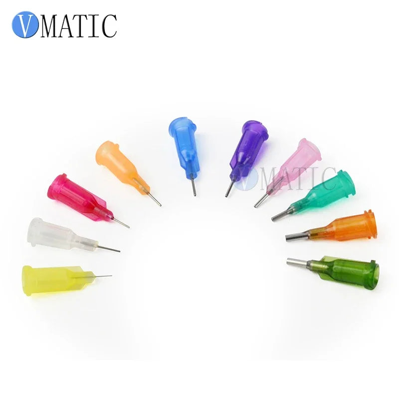 ‌100Pcs 25G Dispensing Needles 0.25'' Tip | Luer Lock Precision for Epoxy/Silicone Free Shipping‌