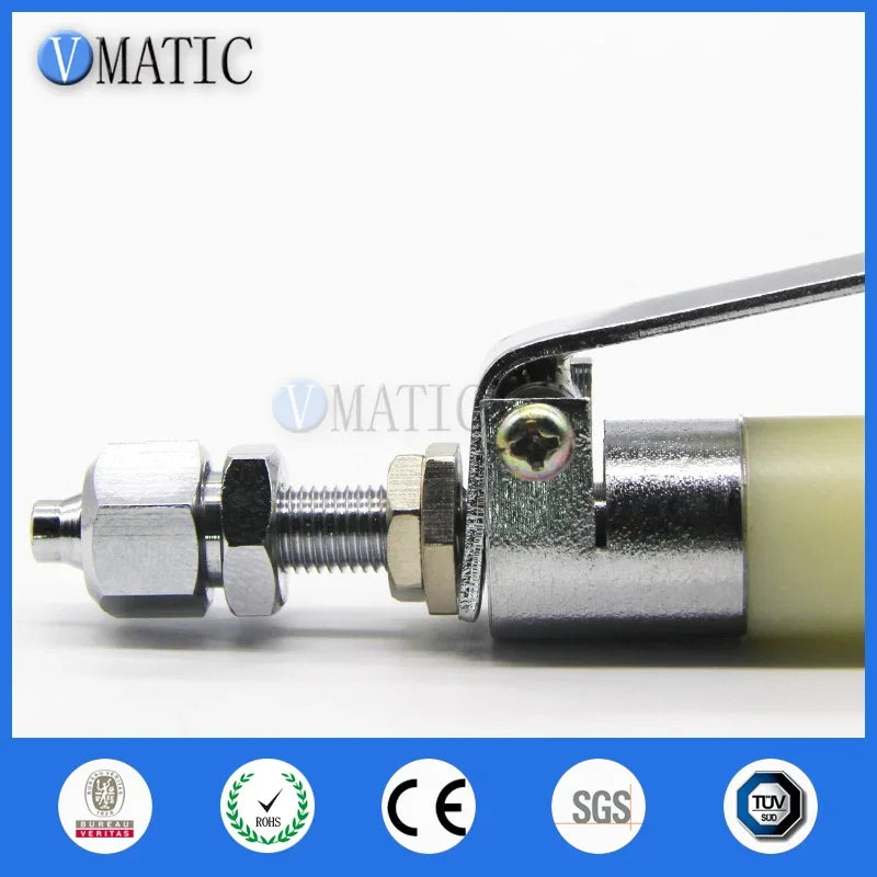 Free Shipping Small Manual Control Pneumatic Needle Off Small Flow Valve For Medium / Low Viscosity Liquid