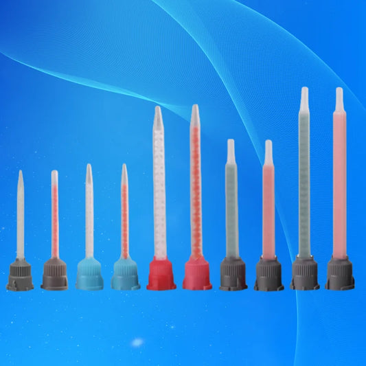 Free Shipping MB Series 1:1 10: 1 Ratio Mixed Nozzle Spiral Tube Core Double Liquid Bell Mouth Static Mixture Mixer