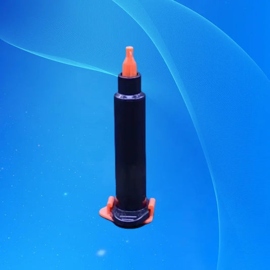 ‌5ml Air-Powered Syringe Kit | Black Pneumatic Barrel for Industrial Adhesive/Resin/Lubricant Dispensing (Piston + Cap Set)‌