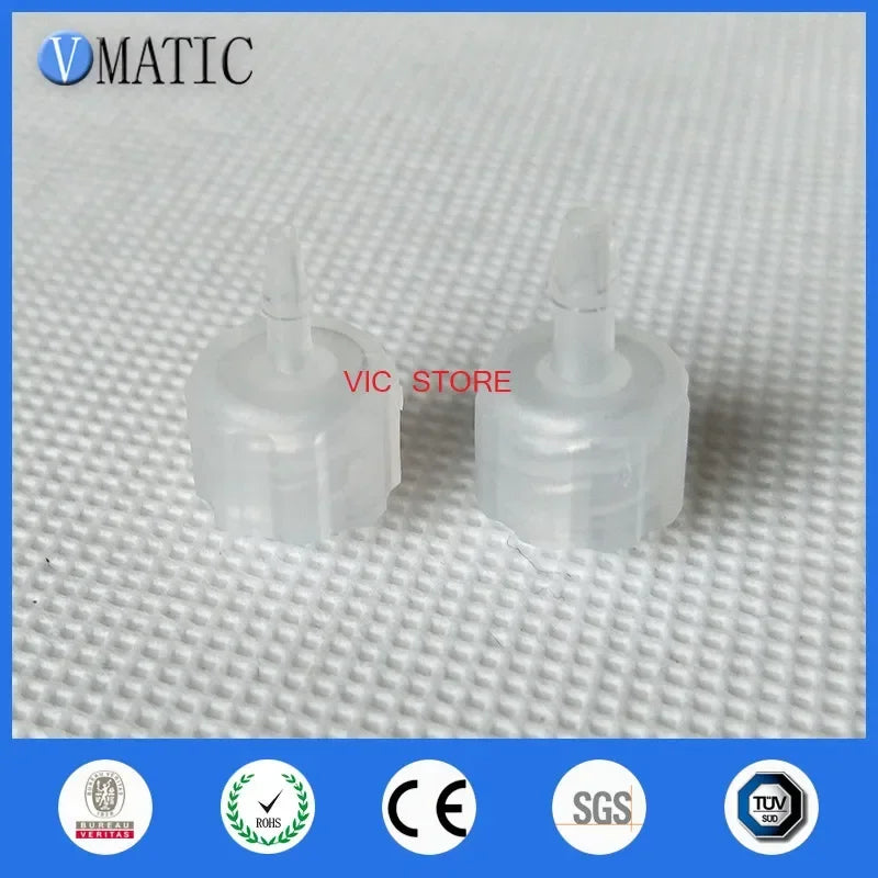 100 Pcs Male to Male Luer Lock Connector, 1/16 Inch ID Quick Connect Plastic Adapter for Syringe Tubing Liquid Transfer