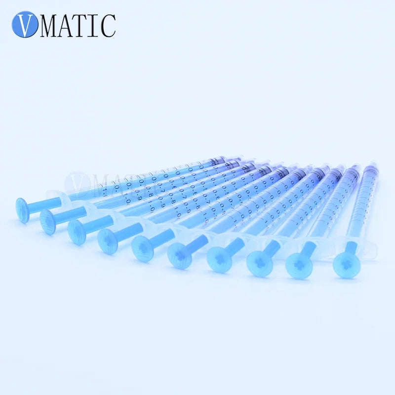 Free Shipping 10 Sets/ Lot Dispensing Syringes 1cc 1ml Plastic Syringe With Orange Color Syringe Cap Stopper