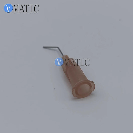Free Shipping 100Pcs 26G 45 Degree Bent 0.5'' Angled Glue Dispensing Needle Tip 1/2 Inch