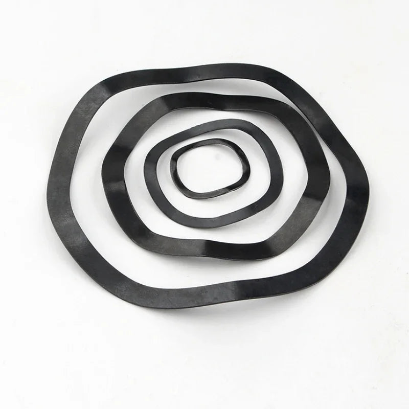 M3 M4 M5 M6 M8 M10 ~M118 Black Steel 65MN Wave Washers Spring Washer  Spring Washer Gasket