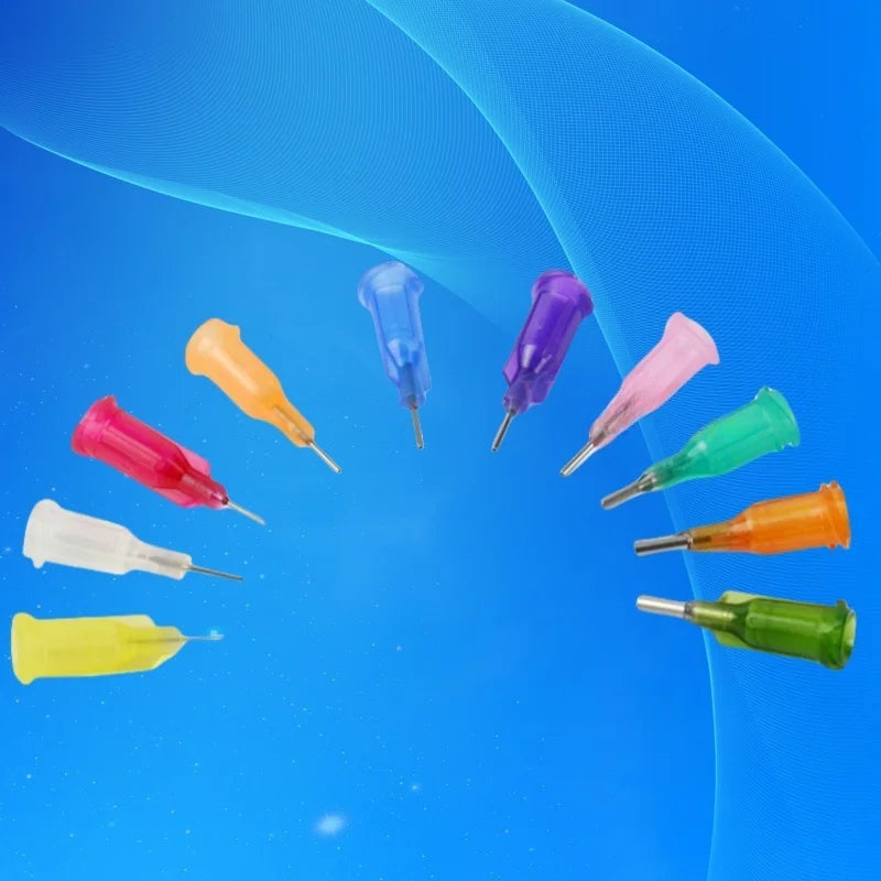 ‌100Pcs 25G Dispensing Needles 0.25'' Tip | Luer Lock Precision for Epoxy/Silicone Free Shipping‌
