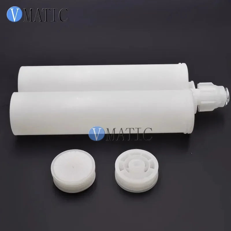 Free Shipping 400ml 400cc Dual Epoxy Cartridge 1:1 W/ Pistons Cap And 1 Piece Of Static Mixer Nozzle MC10-18