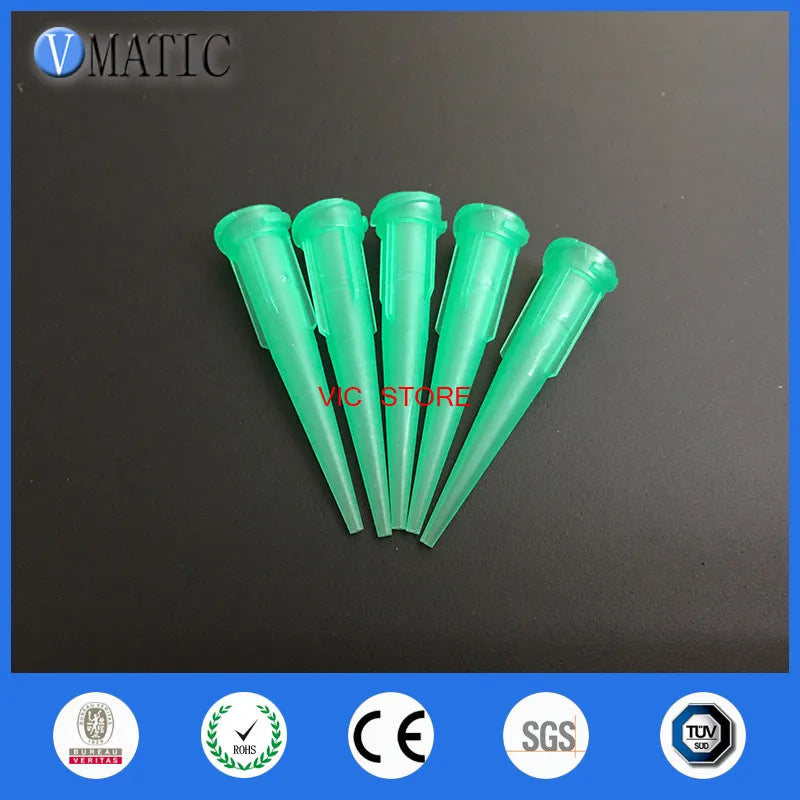 100Pcs Plastic Conical Tapered Needles - 18G Smooth Flow Dispense Tips, Free Shipping