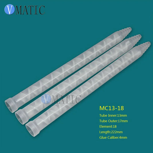 High Quality Resin Static Mixer MC13-18 Mixing Nozzles for Duo Pack Epoxies Plastic Mixer Tube