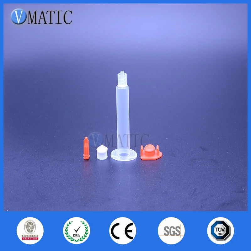 Free Shipping Wholesale 2500Pcs 3cc/ml Liquid Glue Dispensing Pneumatic Syringe Barrel/Piston/Syringe Tip Cap/Stopper/End Cover