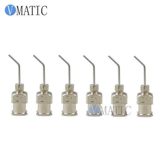 Free Shipping 12Pcs 21G 45 Degree Bent Stainless Steel Dispensing Needle 1/2 Inch