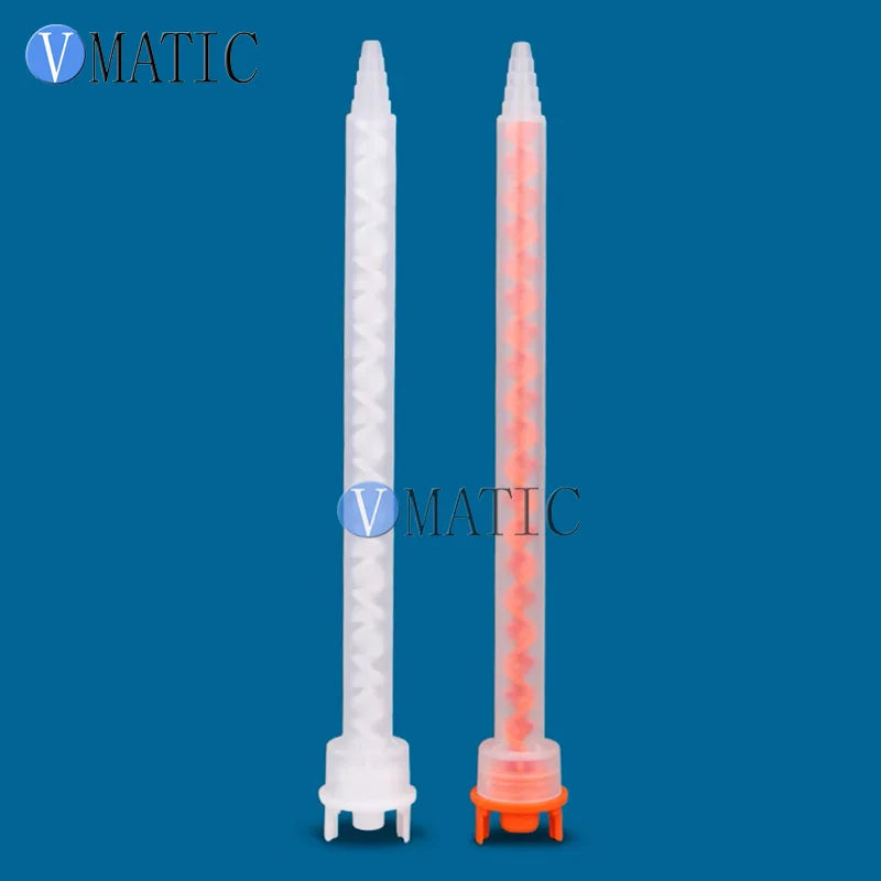 MF08-18 Static Mixing Tube with Bayonet Mount - 18 Helix Elements for Perfect 2-Part Adhesive Mixing | Dispensing Consumable