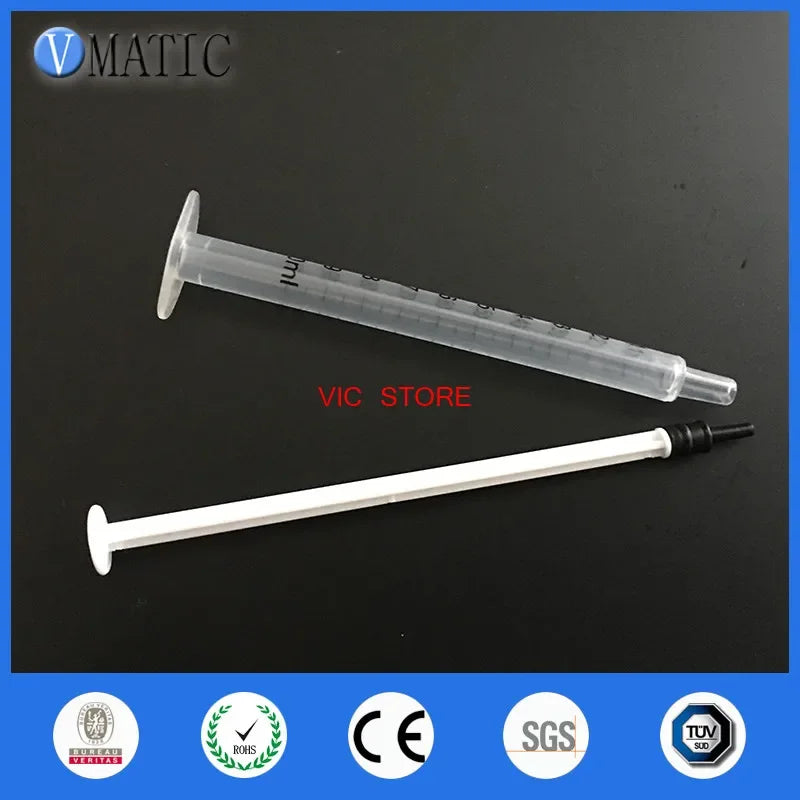 Free Shipping 50Pcs 1ml Dispensing Plastic Liquid Dispenser Syringe Industrial Plastic Syringe 1cc