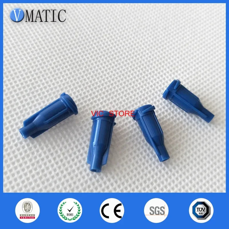 Free Shipping 1000Pcs Luer Lock Screw Type Dark Blue Syringe Caps Dispensing Syringe Cap Stopper