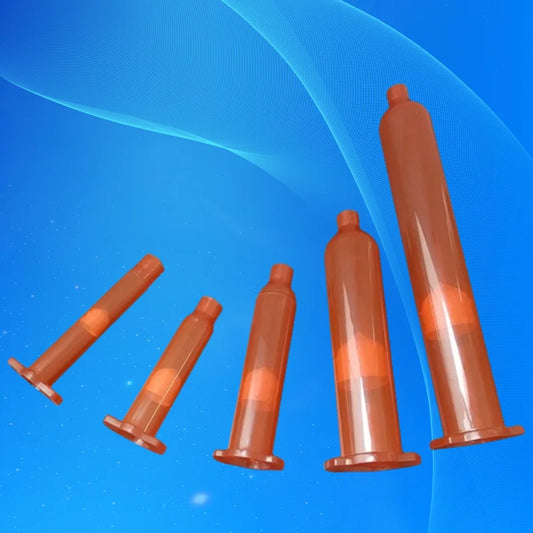 Free Shipping Top Seller Glue Dispensing 5cc / 5ml Dispenser Manual Syringes 10 Sets With Tip Caps Stoppers