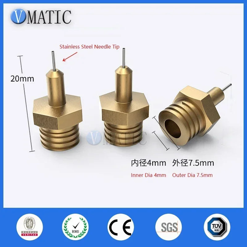Industrial Thermal Thread Kit ▶ 304SS Heat-Resistant Dispensing Tip（PTFE Coated）🚚