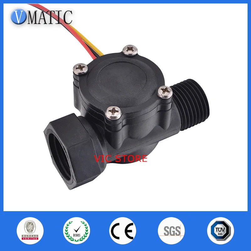 Free Shipping VCA168-3 New Design Oil Oem G1/2 Plastic Water Flow Meter Sensor