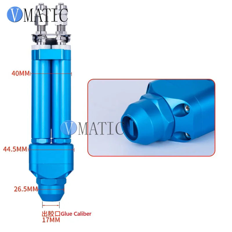 VC-11AB Manual 2-Part Adhesive Valve - Mixing Control Valve for Dual Component Glue Dispensing Systems
