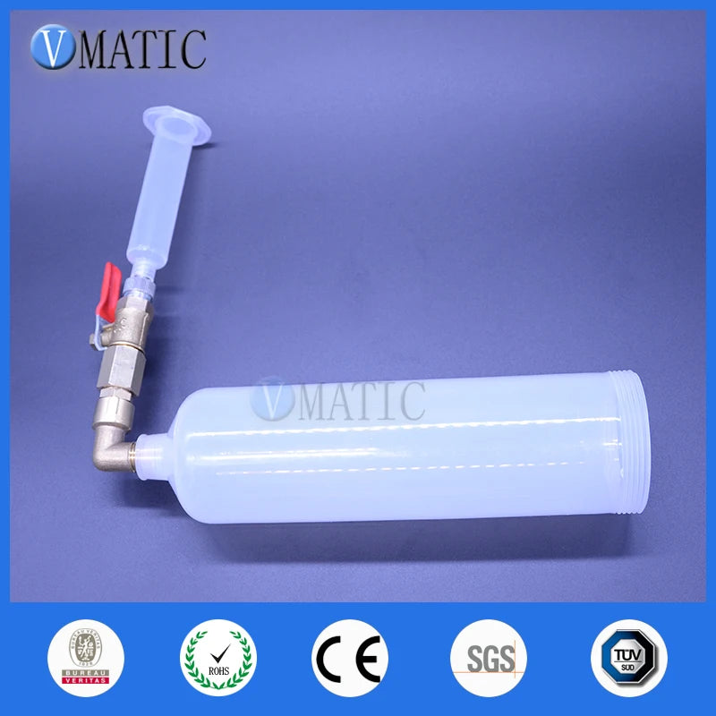 High Quality Glue Filling Project 1 Pc Pneumatic Syringe 300 Ml With Barrel Adapter + 1 Pc 30 Cc Syringe + Connection Switch