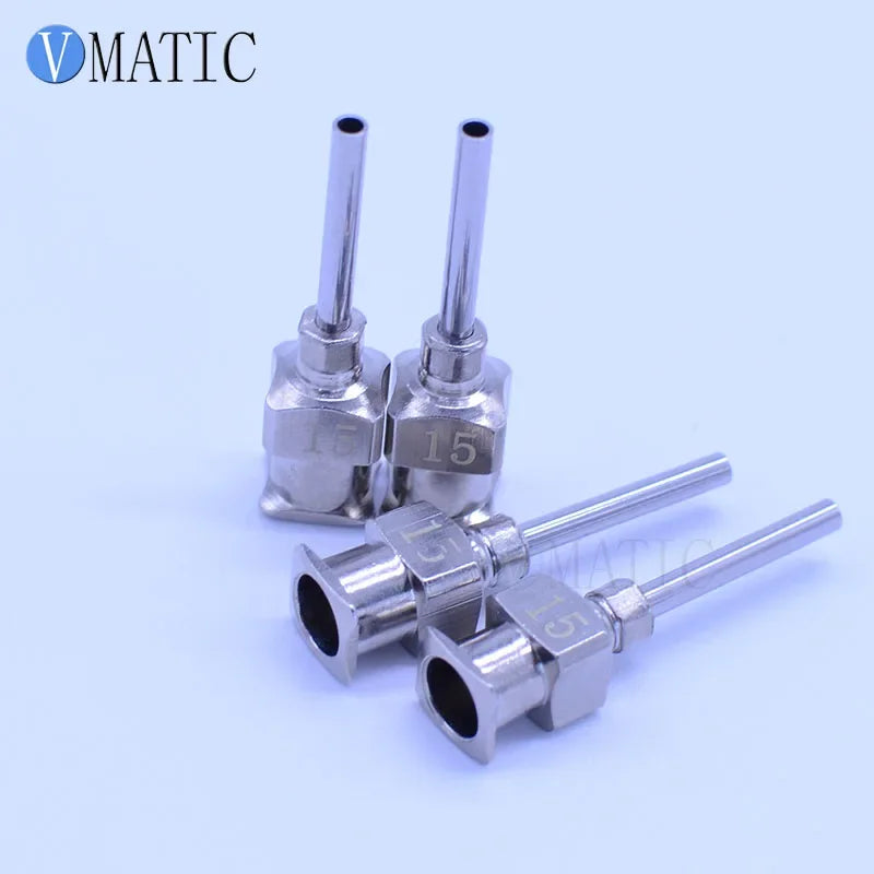 ‌15G Dispensing Tips | 12-Pcs 0.5'' Blunt Micro Tips for Epoxy/Silicone Free Shipping‌
