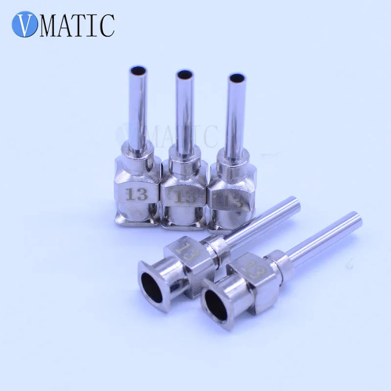 Free Shipping 12Pcs 0.5'' 13G Glue Dispensing Stainless Steel Needles 1/2 Inch