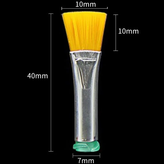 Free Shipping 18G Needle Brush Double Screw Thread Needles EFD Hard Brush Needle Flat 10mm Mouth Dispensing Needle Brush