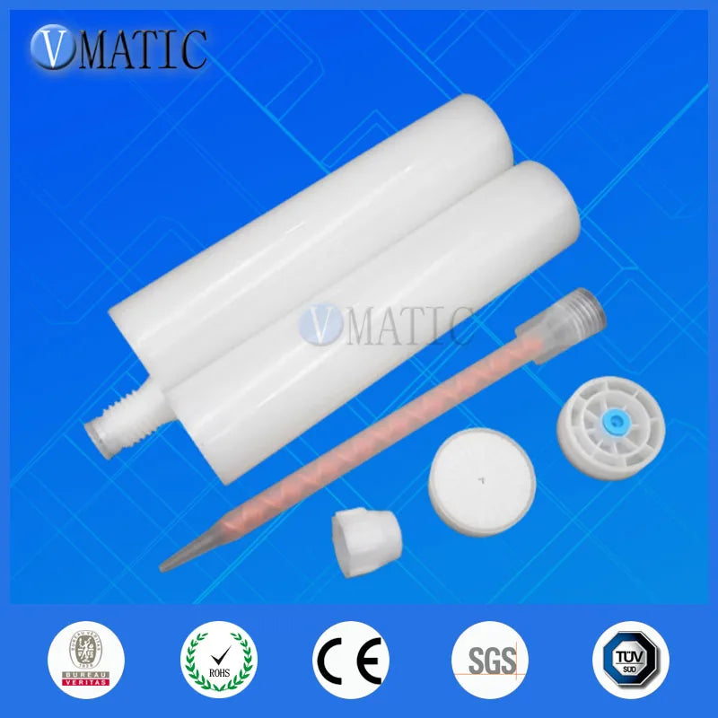 Free Shipping 400ml 400cc Two Component Plastic Cartridge Gun 1:1 Set