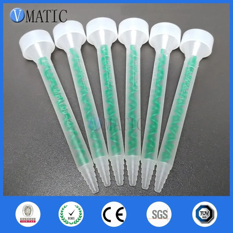 Free Shipping Resin Dynamic Mixer MR06-12 Mixing Nozzles Plastic Static Mixer Tube For Glue Machine Filling