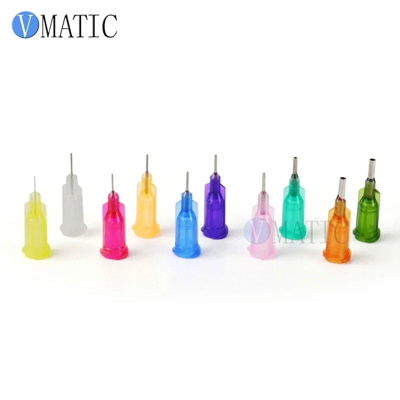 Free Shipping Lavender 100pcs/lot 30G 1/4'' Stainless Steel Tip Dispensing Screw Needles Non Sterilized Syringe Needle Tips