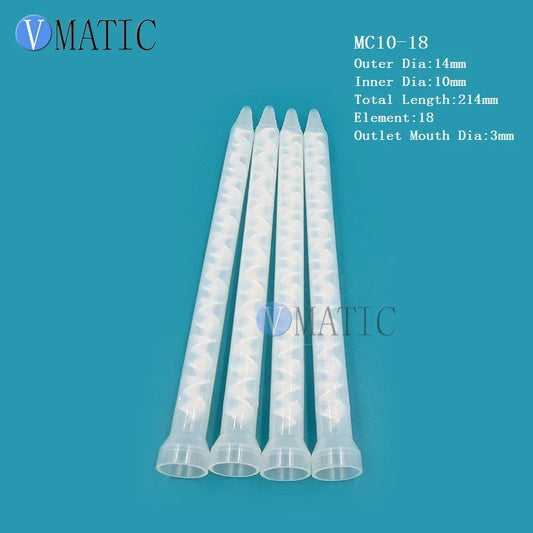 2023 High Precision 20Pcs Dispensing Mixing Tube Mc10-18 / Plastic Static Mixer