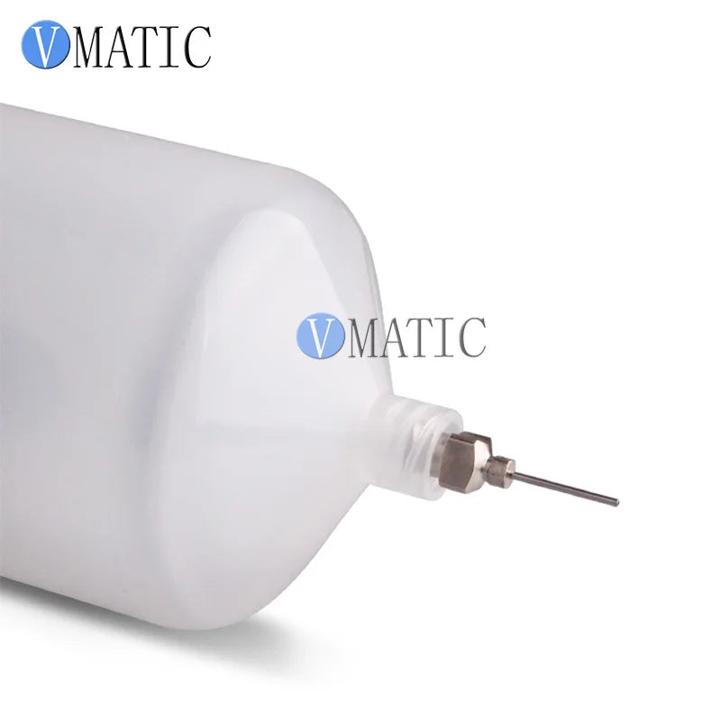High Quality Thickened Glue Dispensing Pneumatic Syringe Cartridge 300 Cc / Ml Helix Luer Lock Tip With Adapter