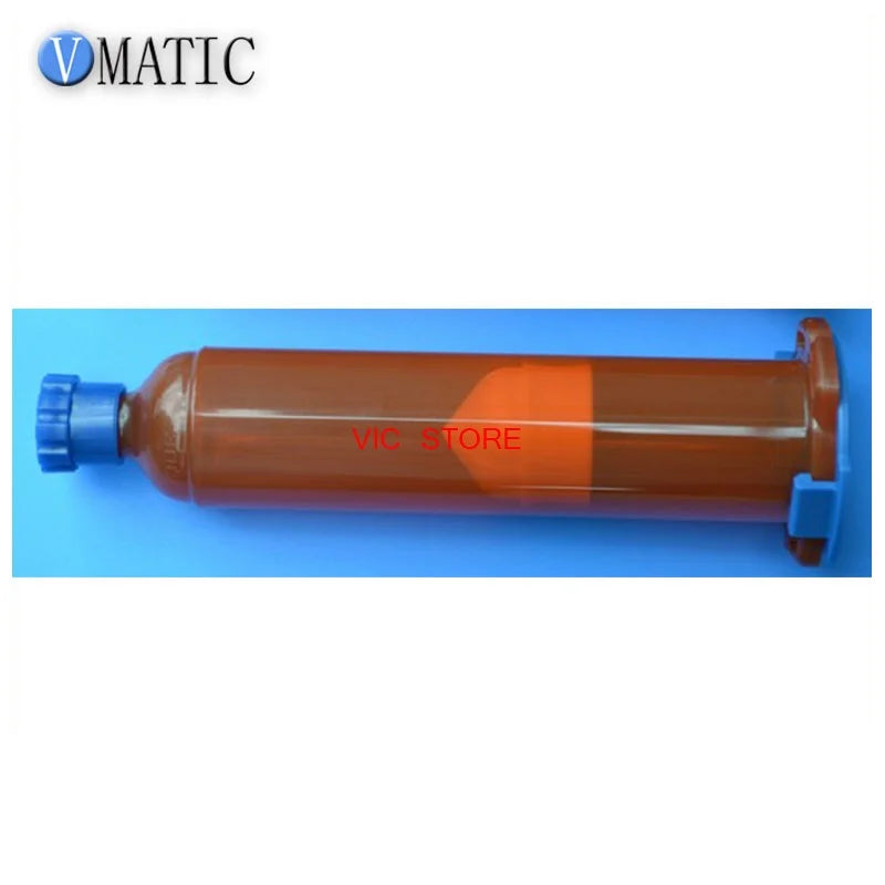 Free Shipping 10Pcs/Lot 55ml/Cc Loca UV Glue Pneumatic Syringes (Without Glue Inside) Dispensing Syringes With Piston & Stopper