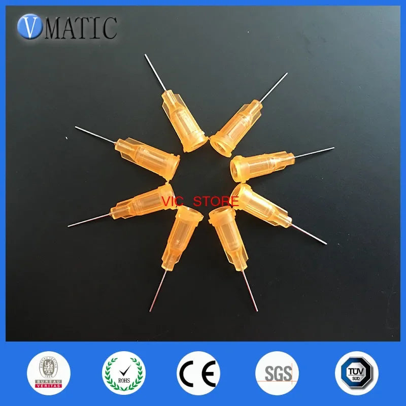 Free Shipping 100Pcs Quality Assurance 23G Orange Color 1/2'' Inch Tube Length Wholesale Luer Lock Blunt Tip Needle