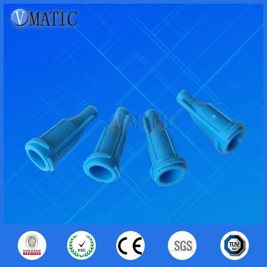 Free Shipping 1000Pcs Luer Syringe Caps Blue Color Dispensing Syringe Tip Caps Lock Screw Type Industrial Syringe Caps Stopper