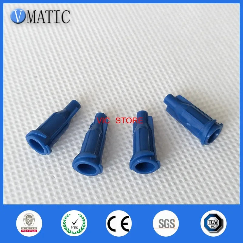 Free Shipping 1000Pcs Luer Lock Screw Type Dark Blue Syringe Caps Dispensing Syringe Cap Stoppers