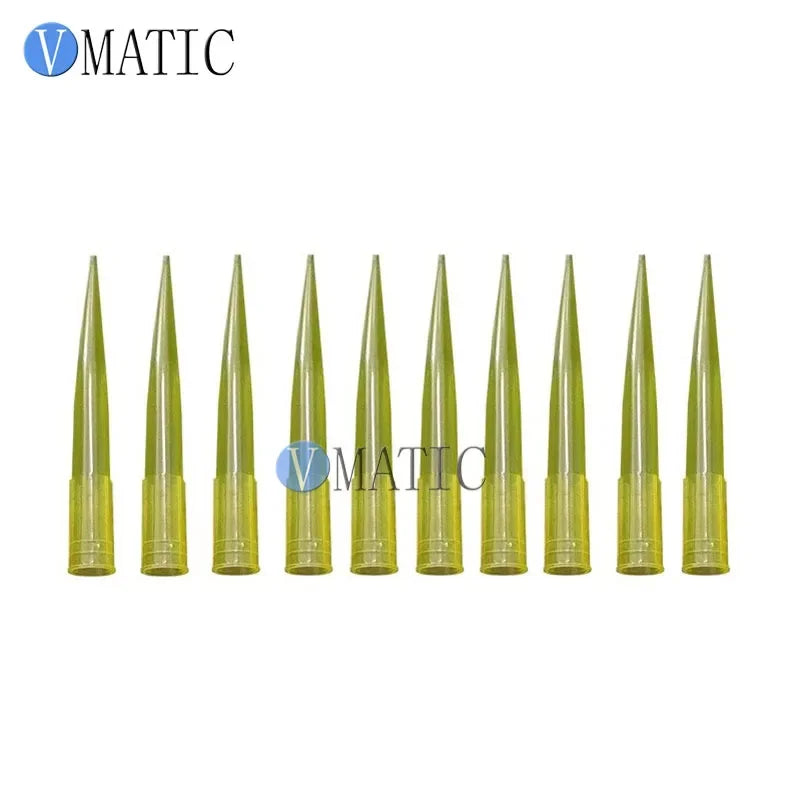 Free Shipping 1000Pcs 200ul 0.2ml Plastic Needle Id 6mm Length 50mm Fluid TT Tips