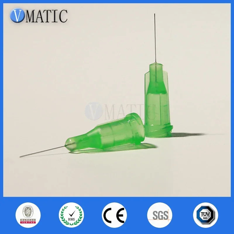 Free Shipping Non Sterilized 34G Luer Lock 0.5'' Tubing Length Glue Dispensing Needle 1/2 Inch With Cap