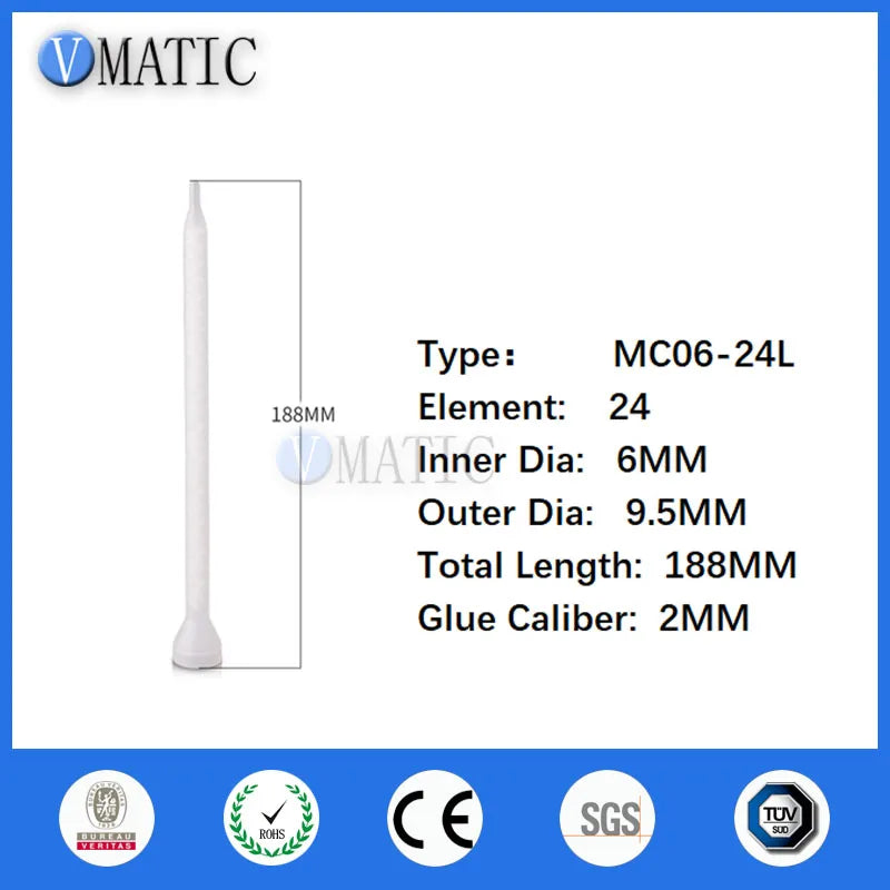 Factory High Performance MC06-24L New Design Mixing Nozzle Epoxy Disposable Static Mixer