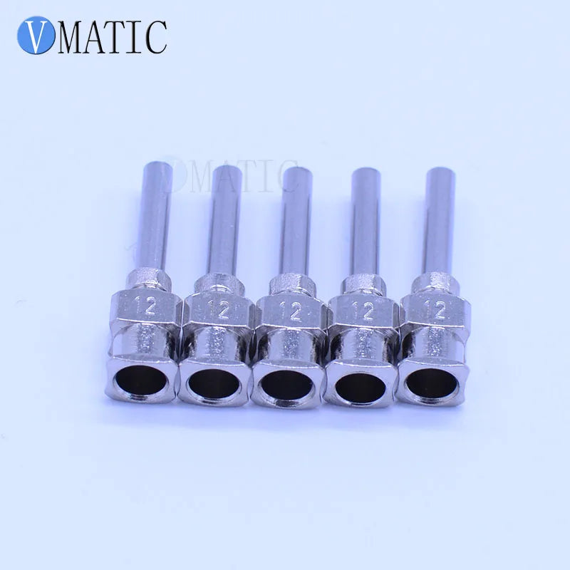 High Quality 12Pcs 0.5'' Tip Length 12G Stainless Steel Needle Tip 1/2 Inch